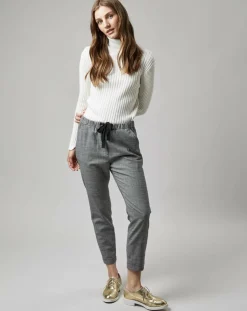 Femme Marc O'Polo Pantalons^Pantalon en Laine mélangée Tapered Rygge gris