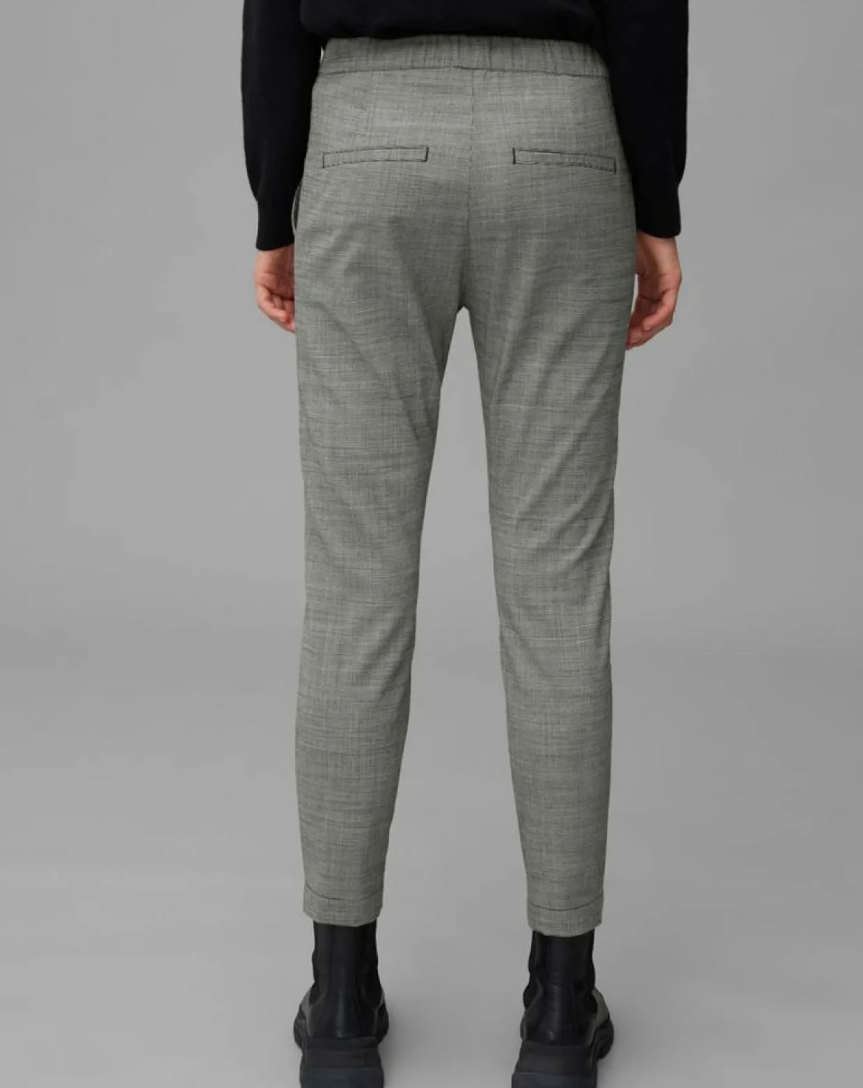 Femme Marc O'Polo Pantalons^Pantalon en Laine mélangée Tapered Rygge gris