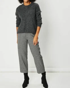 Femme See u Soon Pantalons^Pantalon en Laine mélangée Cassandre marron/noir/blanc