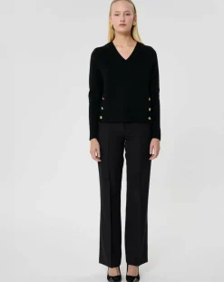 Femme Tara Jarmon Pantalons^Pantalon en Laine mélangée Premier noir