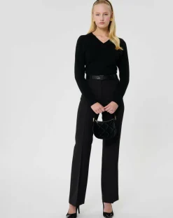 Femme Tara Jarmon Pantalons^Pantalon en Laine mélangée Premier noir
