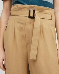 Pantalon en Lin mélangé Raby beige-Chloé Stora Best