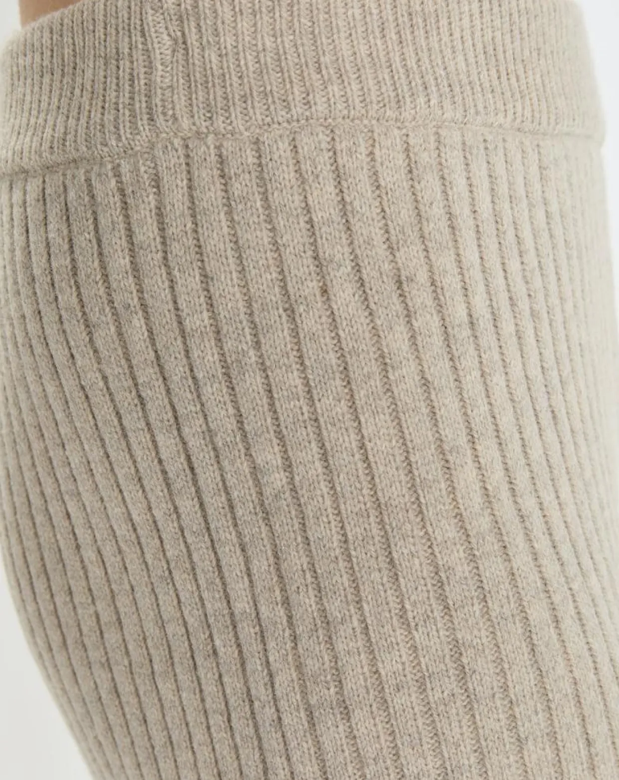 Femme Marc O'Polo Pantalons^Pantalon en maille côtelée beige