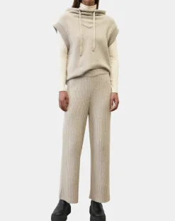 Femme Marc O'Polo Pantalons^Pantalon en maille côtelée beige