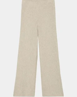 Femme Marc O'Polo Pantalons^Pantalon en maille côtelée beige
