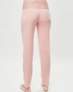 Pantalon en Soie mélangée Garnet rose-La Perla Outlet