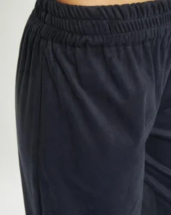 Pantalon en Suédine Lou indigo-Lauren Vidal Clearance