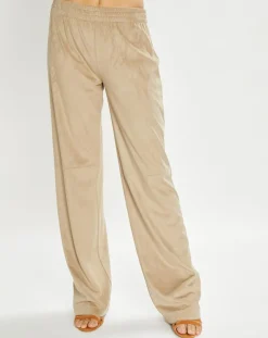 Pantalon en Suédine Lou sable-Lauren Vidal Sale