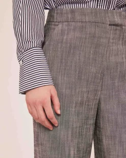 Femme Tara Jarmon Pantalons^Pantalon en tissu flammé gris