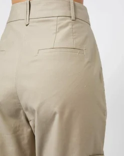 Pantalon en Toile de coton type cargo beige-Esprit Best