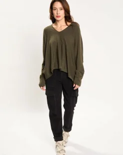 Femme Lauren Vidal Pantalons^Pantalon en Velours Cargo noir