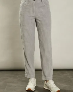 Femme Hartford Pantalons^Pantalon en Velours côtelé Pépite fumée