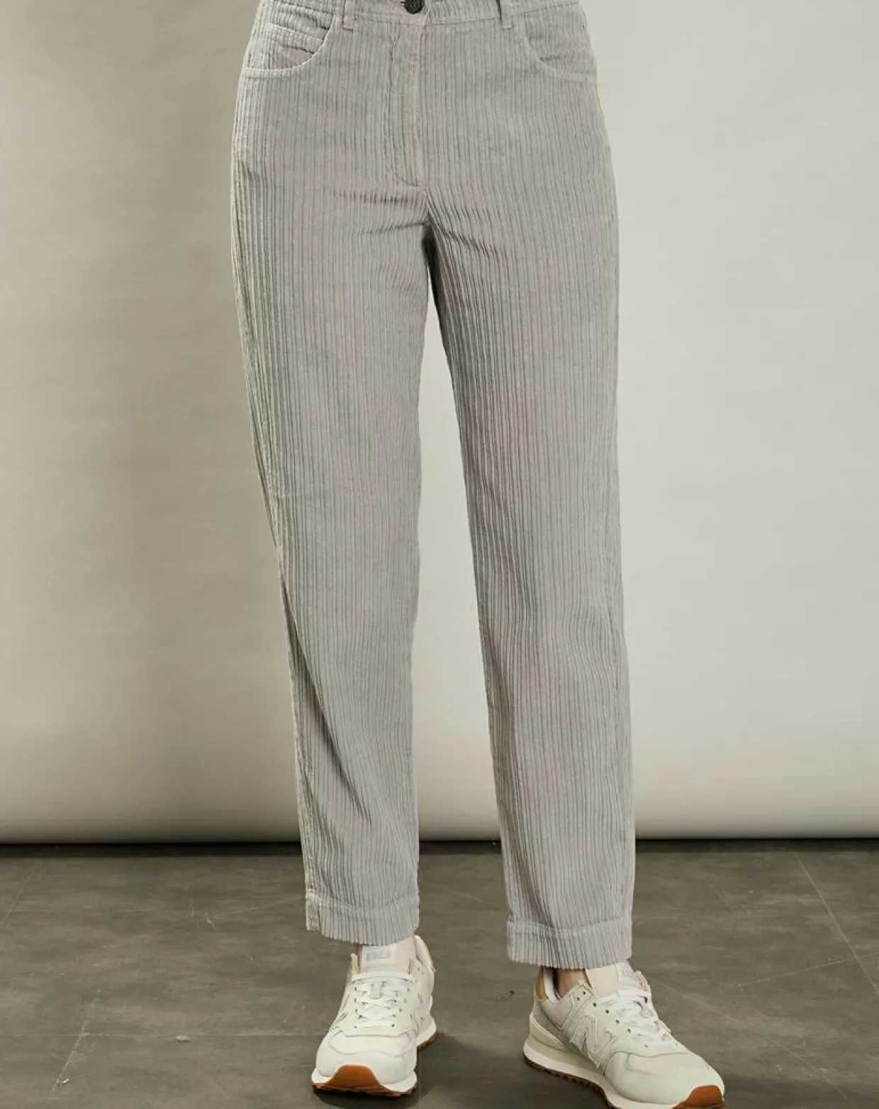 Femme Hartford Pantalons^Pantalon en Velours côtelé Pépite fumée