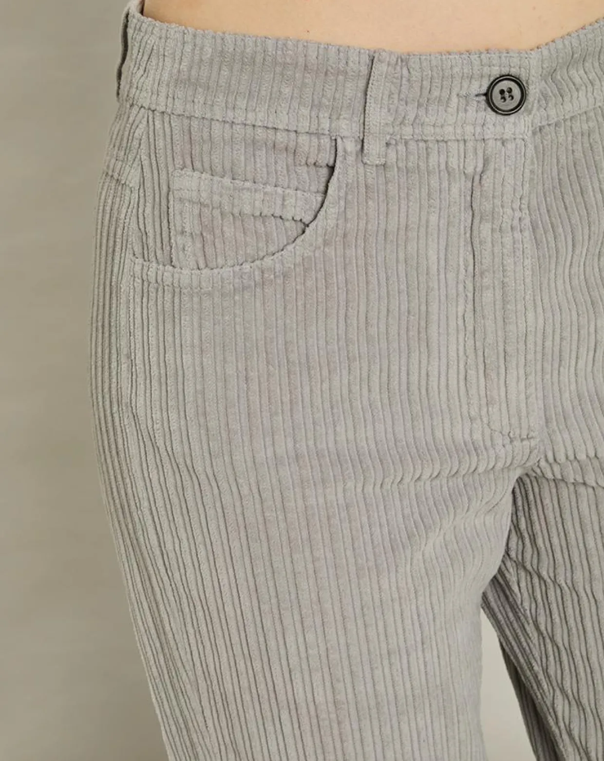 Femme Hartford Pantalons^Pantalon en Velours côtelé Pépite fumée