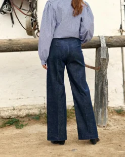 Femme Lauren Vidal Pantalons^Pantalon en Velours côtelé Chiara nuit