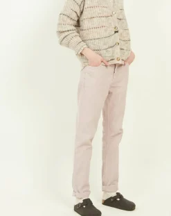 Pantalon en Velours côtelé Pencil rosewood-Hartford Best