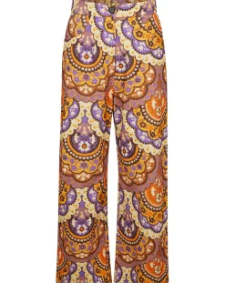 Pantalon en Velours côtelé Fall imprimé violet/multicolore-Manoush Hot