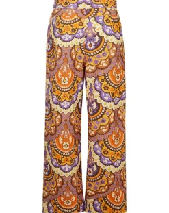 Pantalon en Velours côtelé Fall imprimé violet/multicolore-Manoush Hot