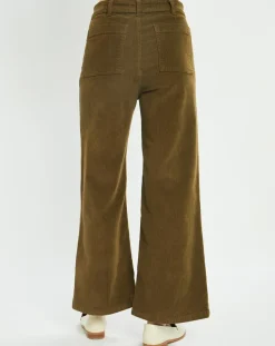 Femme Lauren Vidal Pantalons^Pantalon en Velours côtelé Pants kaki