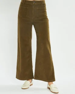 Femme Lauren Vidal Pantalons^Pantalon en Velours côtelé Pants kaki