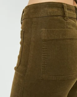Femme Lauren Vidal Pantalons^Pantalon en Velours côtelé Pants kaki