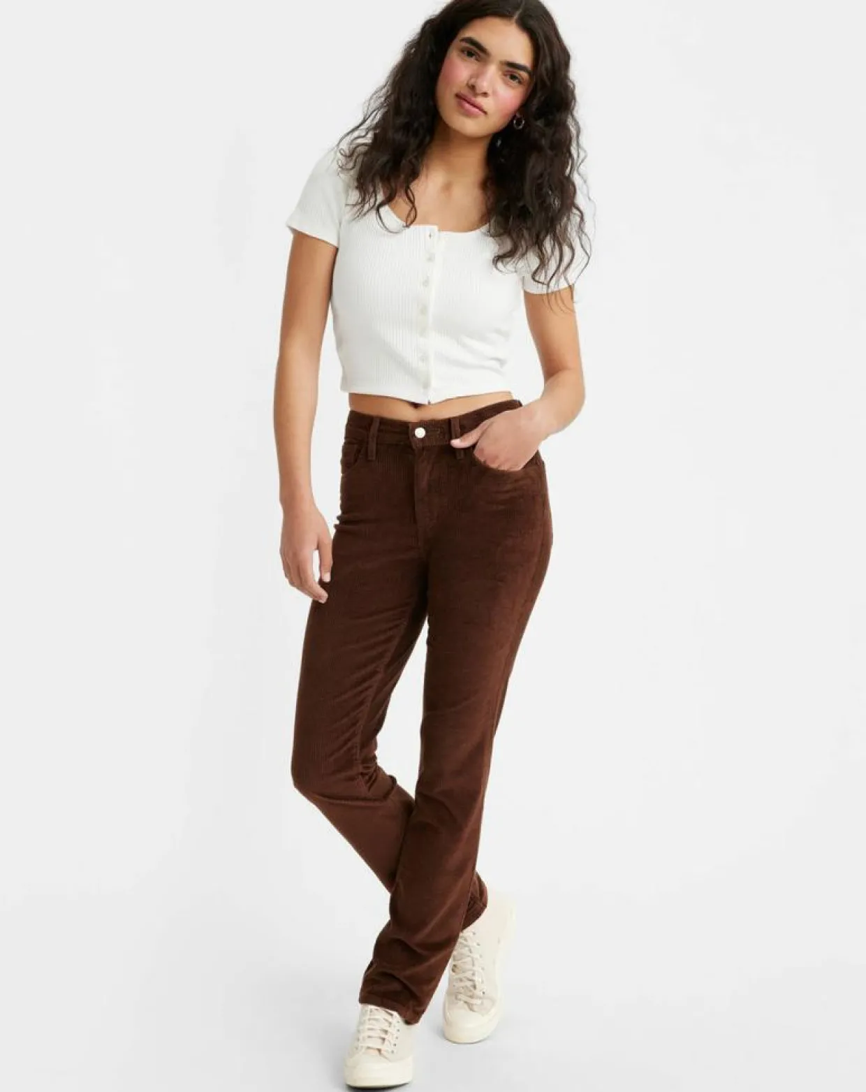 Femme Levi's® Pantalons^Pantalon en Velours côtelé 724 High Rise marron