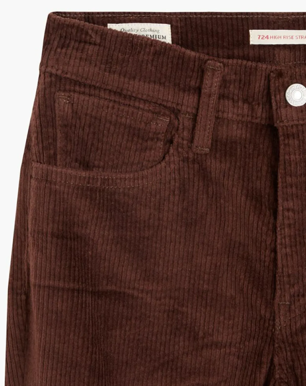 Femme Levi's® Pantalons^Pantalon en Velours côtelé 724 High Rise marron