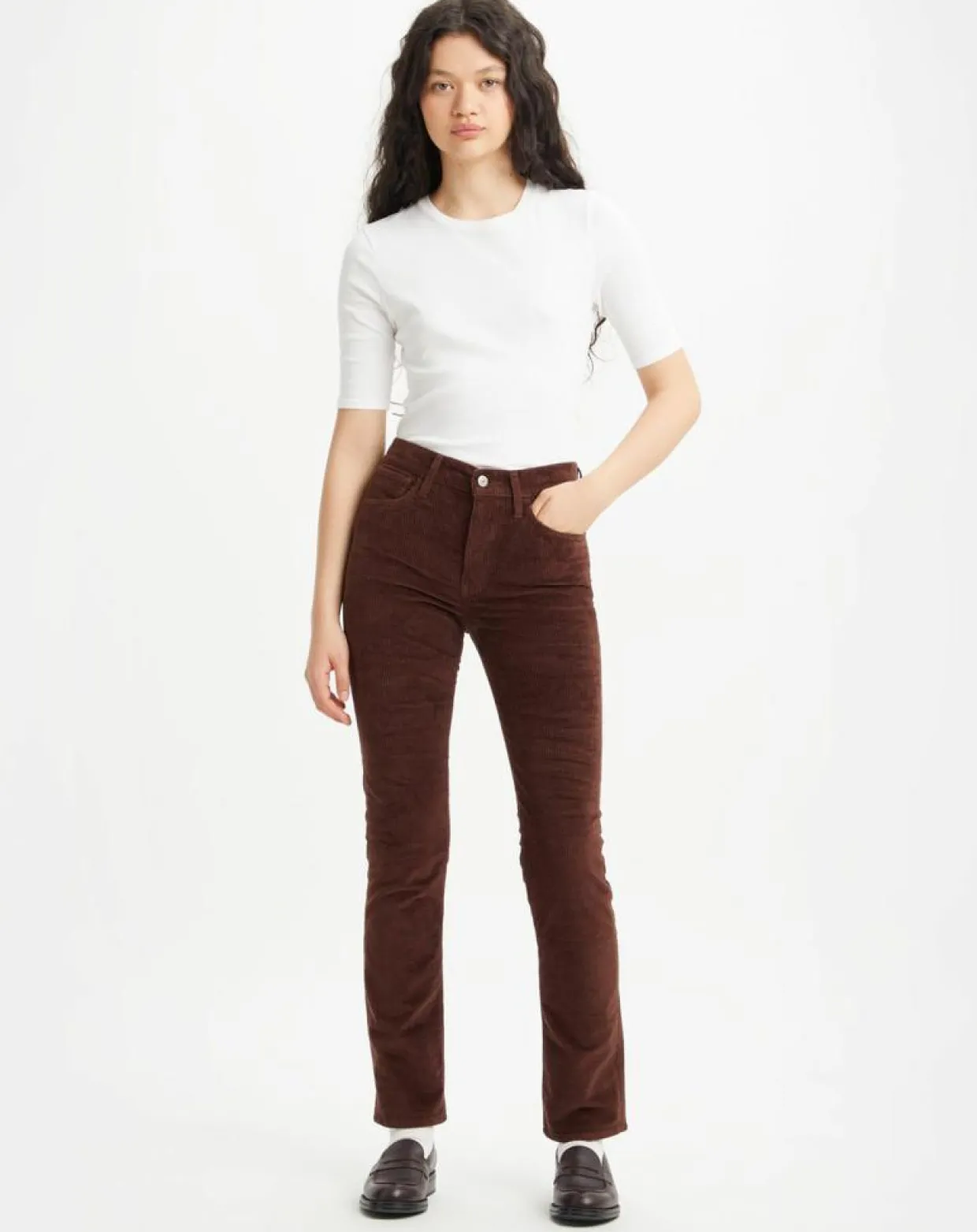 Femme Levi's® Pantalons^Pantalon en Velours côtelé 724 High Rise marron