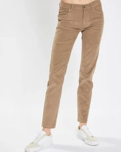Femme Marc O'Polo Pantalons^Pantalon en Velours côtelé Lulea beige