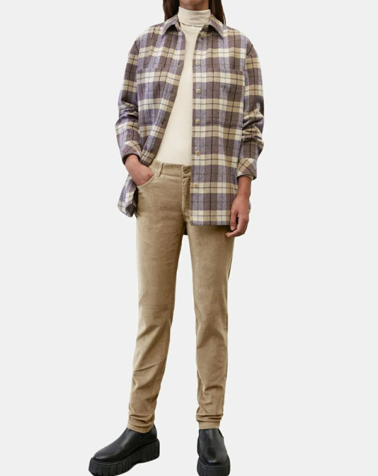 Femme Marc O'Polo Pantalons^Pantalon en Velours côtelé Lulea beige