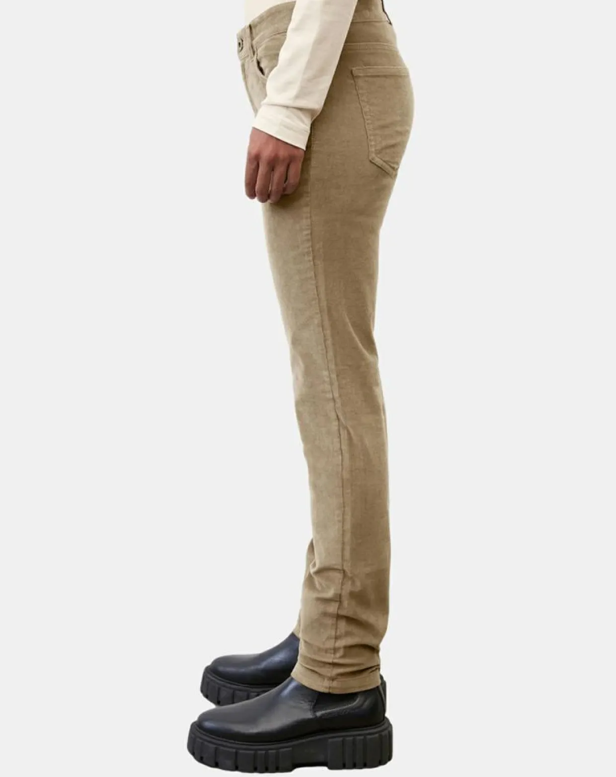 Femme Marc O'Polo Pantalons^Pantalon en Velours côtelé Lulea beige
