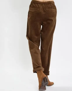 Femme Marc O'Polo Pantalons^Pantalon en Velours côtelé à revers marron