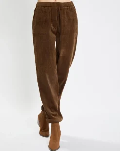 Femme Marc O'Polo Pantalons^Pantalon en Velours côtelé à revers marron