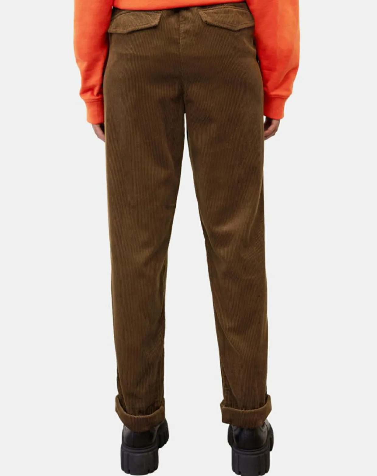 Femme Marc O'Polo Pantalons^Pantalon en Velours côtelé à revers marron