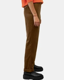 Femme Marc O'Polo Pantalons^Pantalon en Velours côtelé à revers marron
