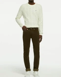 Pantalon en Velours côtelé kaki-Gant Sale