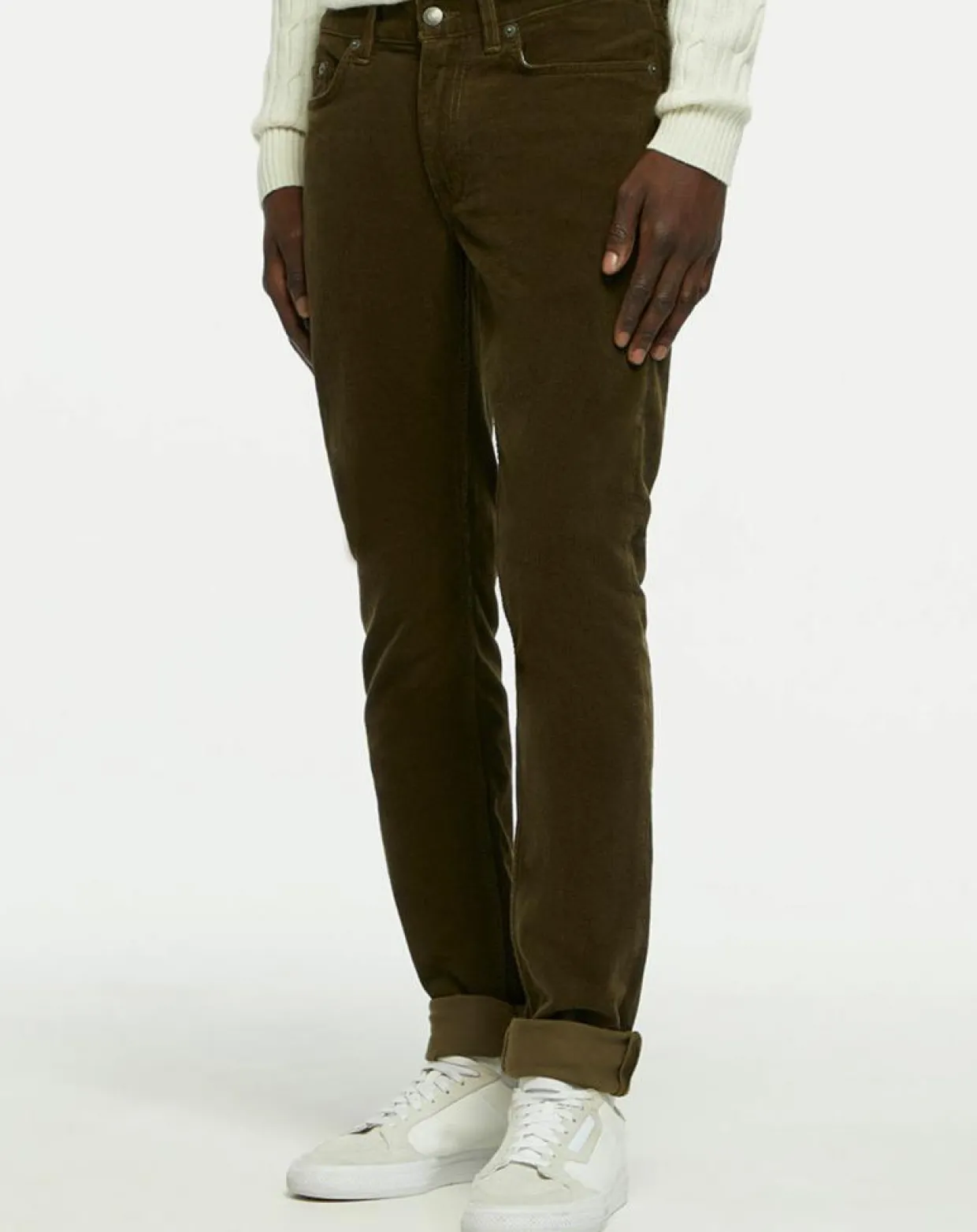 Pantalon en Velours côtelé kaki-Gant Sale