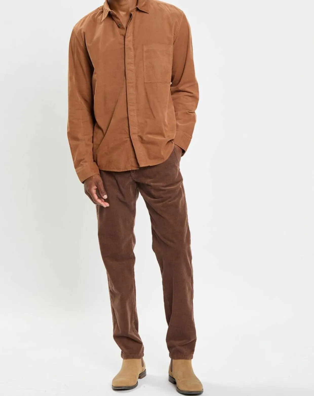 Homme Marc O'Polo Pantalons^Pantalon en Velours côtelé Osby stretch marron
