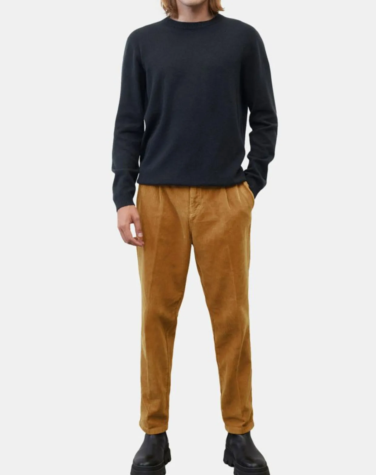 Homme Marc O'Polo Pantalons^Pantalon en Velours côtelé 100% Coton Bio Belsbo Pleats brique