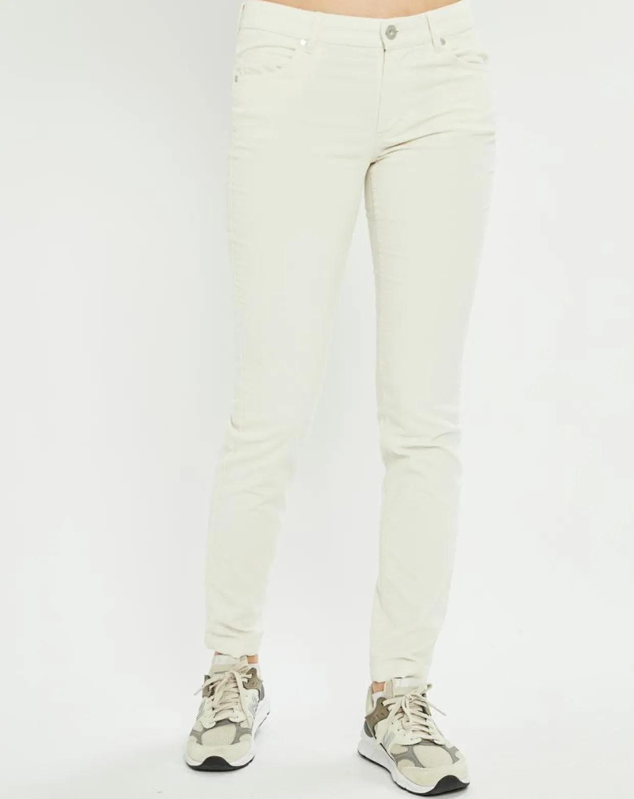 Femme Marc O'Polo Pantalons^Pantalon en Velours côtelé Lulea écru