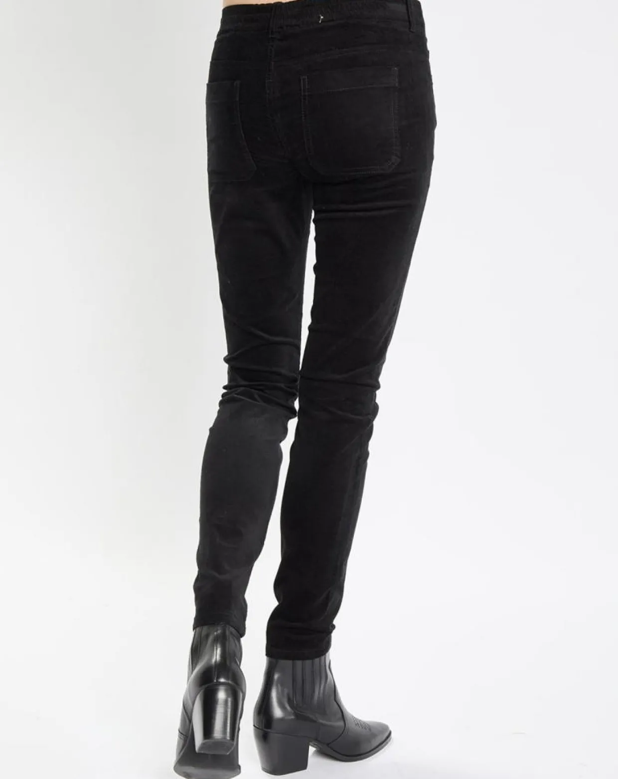 Femme Marc O'Polo Pantalons^Pantalon en Velours de coton bio Slim Mavas noir