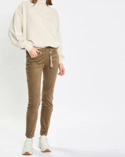 Femme Marc O'Polo Pantalons^Pantalon en Velours de coton bio Slim Mavas marron