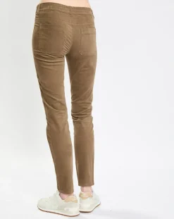 Femme Marc O'Polo Pantalons^Pantalon en Velours de coton bio Slim Mavas marron