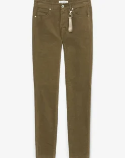 Femme Marc O'Polo Pantalons^Pantalon en Velours de coton bio Slim Mavas marron