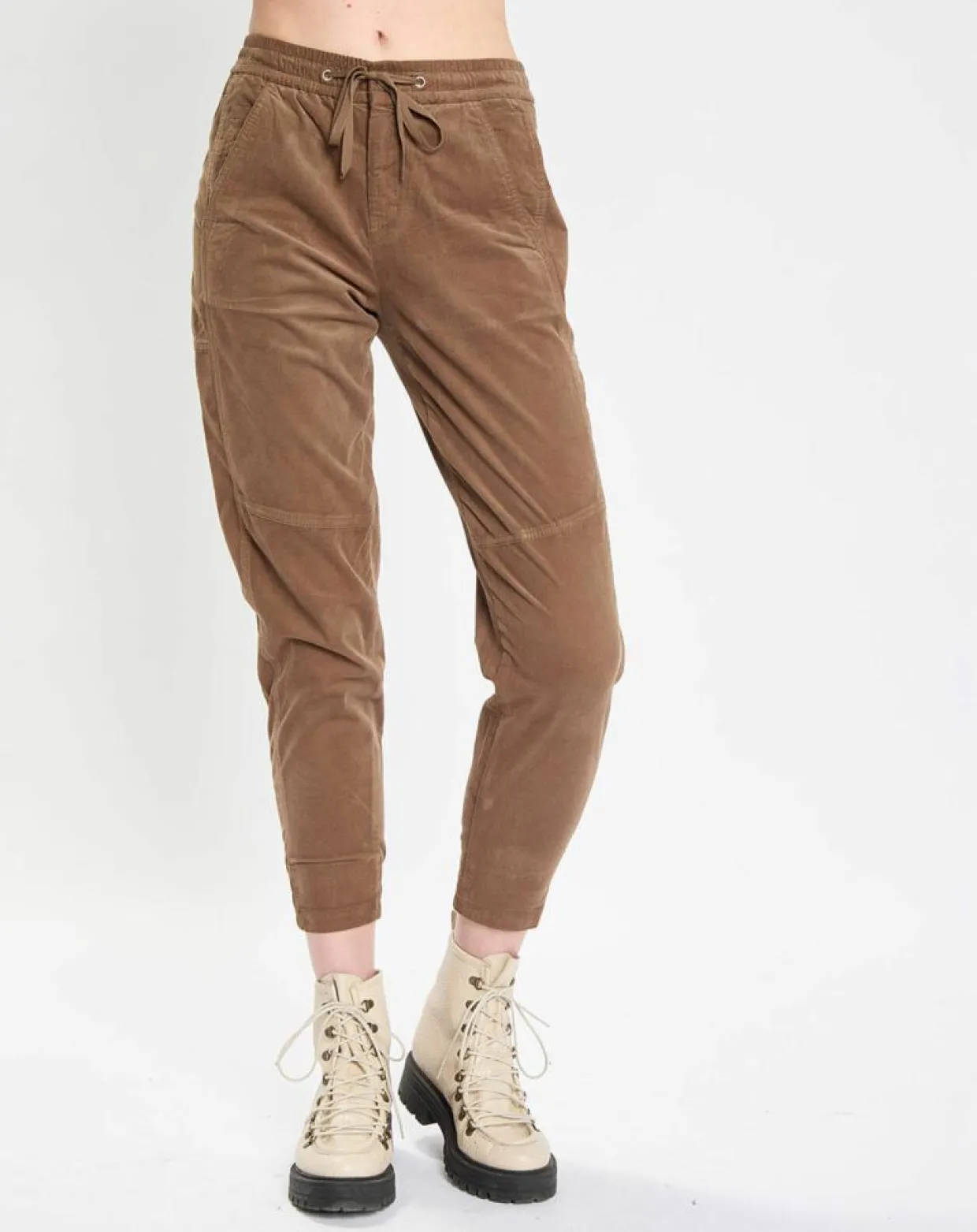 Femme Marc O'Polo Pantalons^Pantalon en Velours de coton Milleraies kaki