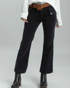 Femme Lauren Vidal Pantalons^Pantalon en Velours Elsa noir