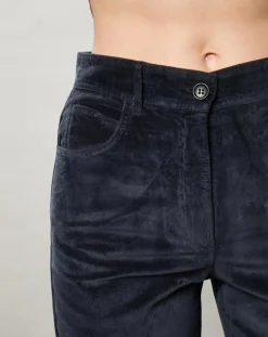 Pantalon en Velours Pepite minuit-Hartford Best