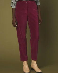 Pantalon en Velours Perfect magenta-Hartford Best