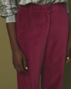 Pantalon en Velours Perfect magenta-Hartford Best