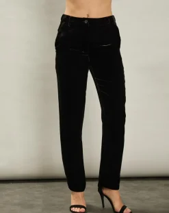 Femme Hartford Pantalons^Pantalon en Velours Pietra noir